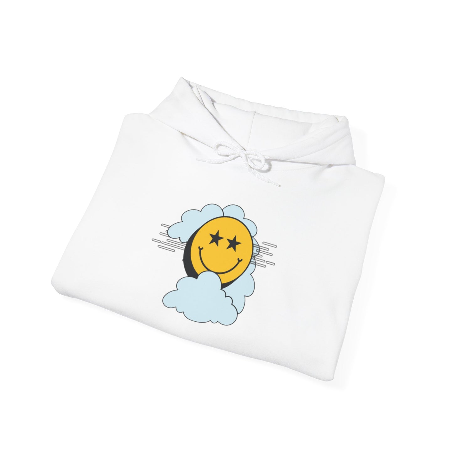 Smiley Face ‘No Limit’ Hoodie – Bold Back Print Unisex Sweatshirt