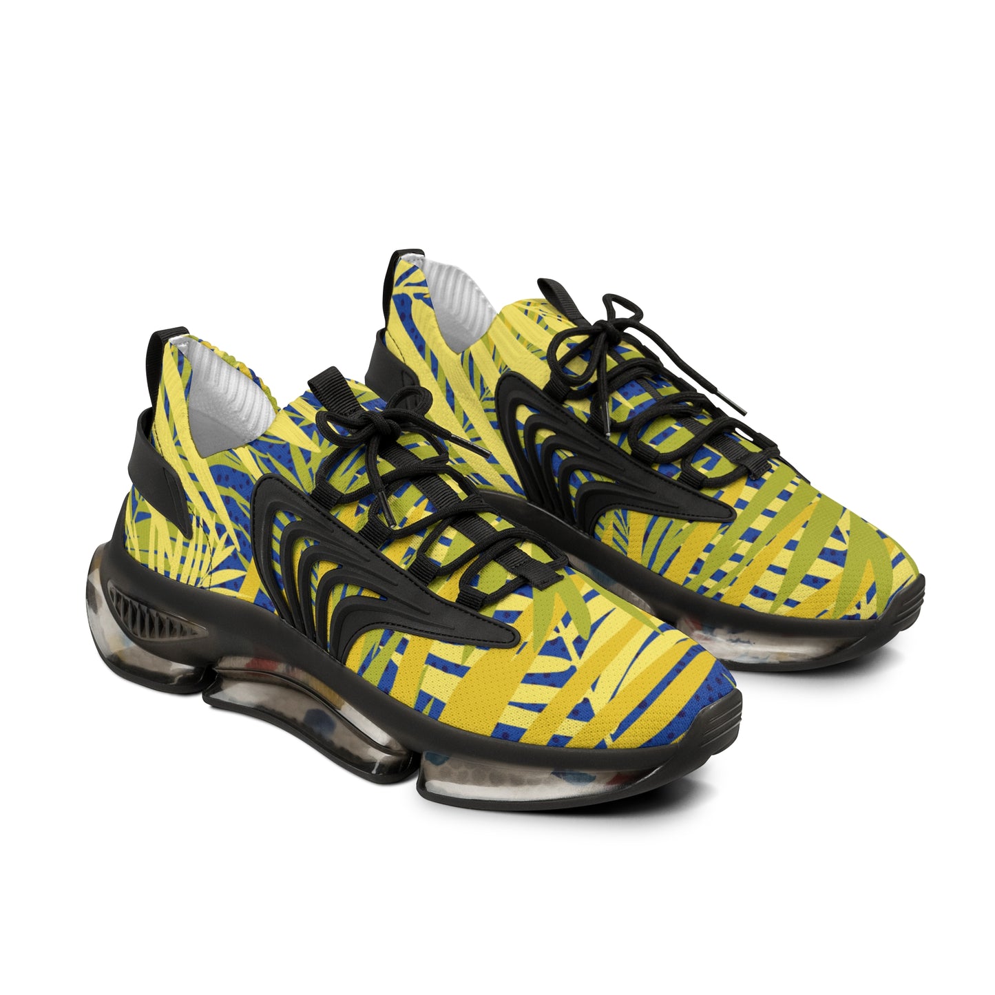 Vibrant Tropical Mesh Sneakers for Men - Perfect for Summer Adventures