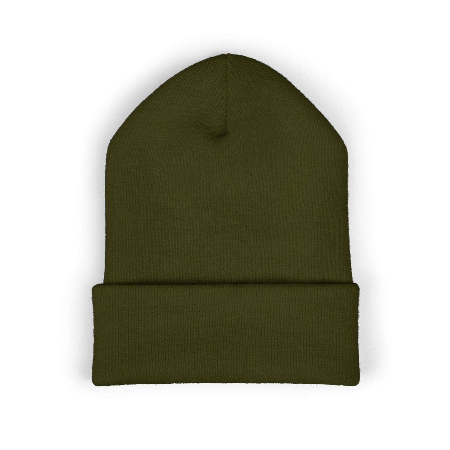 Freedom Crosses Cuffed Beanie - Embroidered White Beanie for Winter Wear