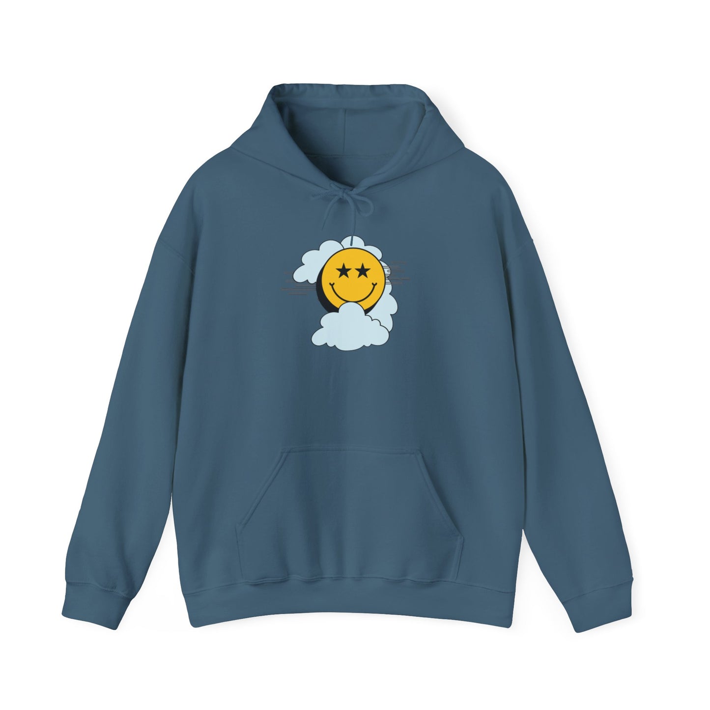 Smiley Face ‘No Limit’ Hoodie – Bold Back Print Unisex Sweatshirt