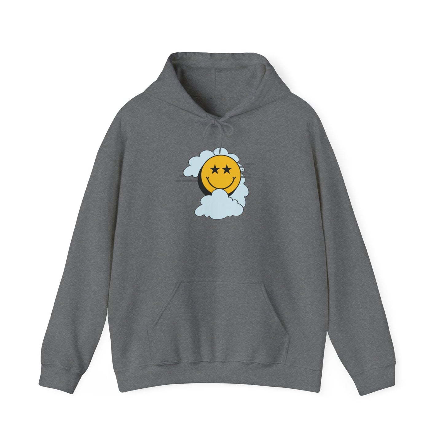 Smiley Face ‘No Limit’ Hoodie – Bold Back Print Unisex Sweatshirt