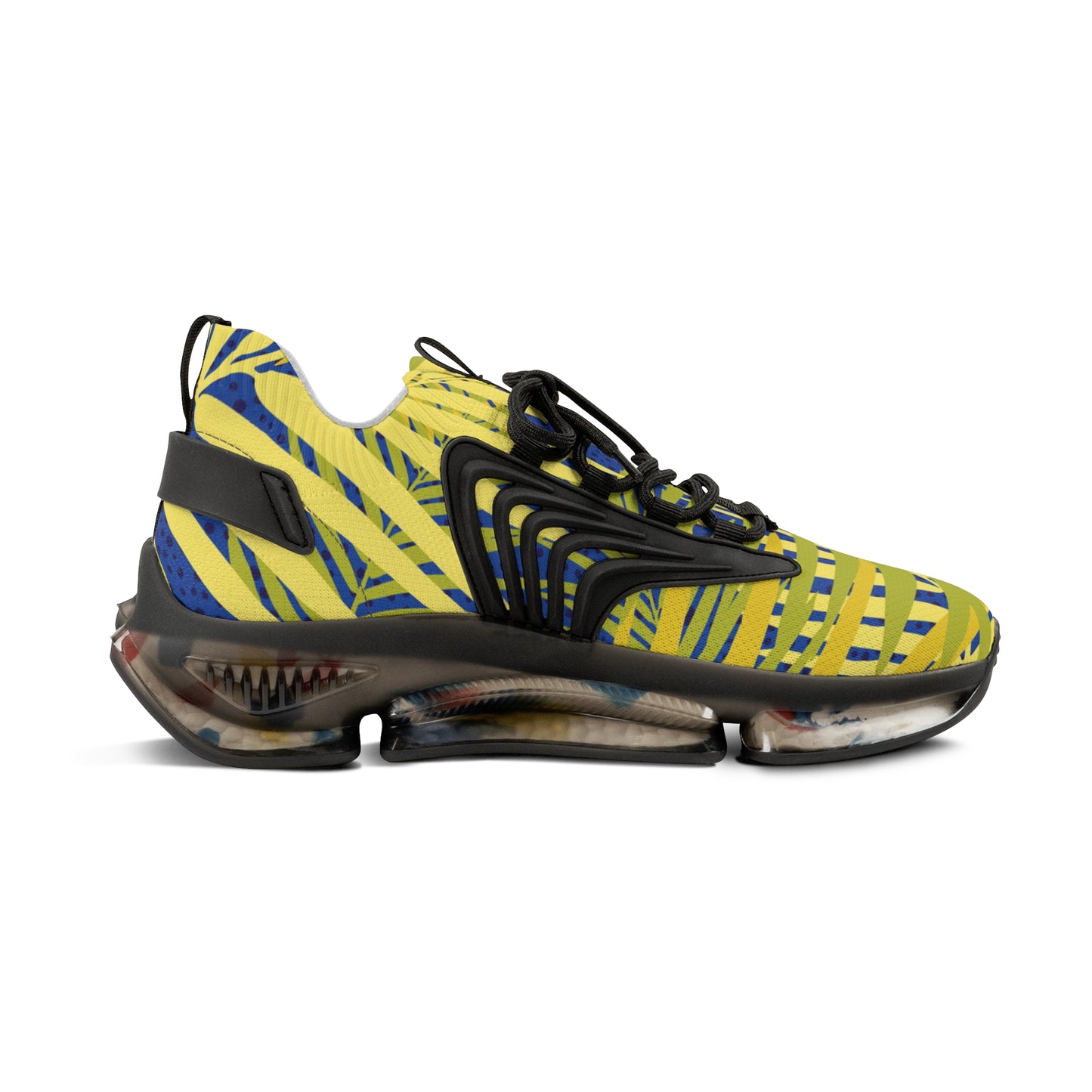 Vibrant Tropical Mesh Sneakers for Men - Perfect for Summer Adventures