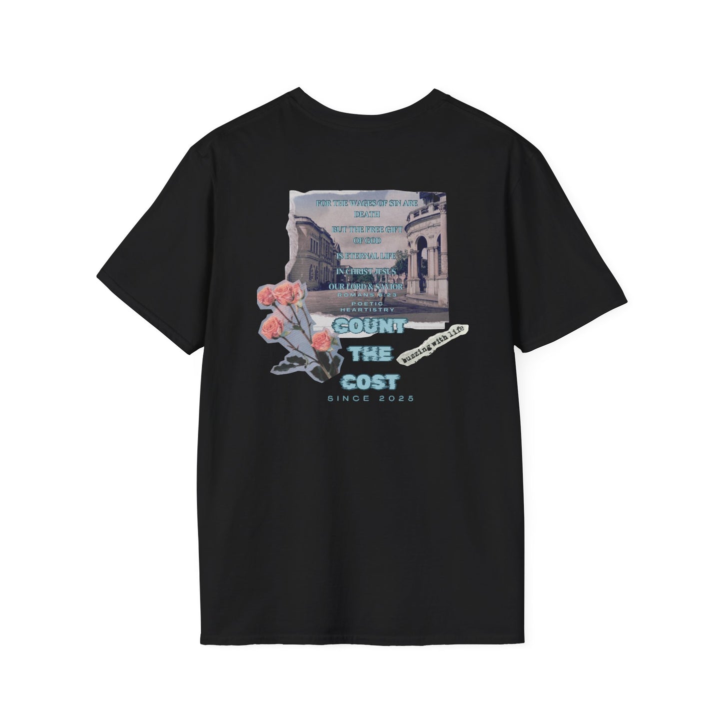 Count the cost-Romans 6:23 t-shirt