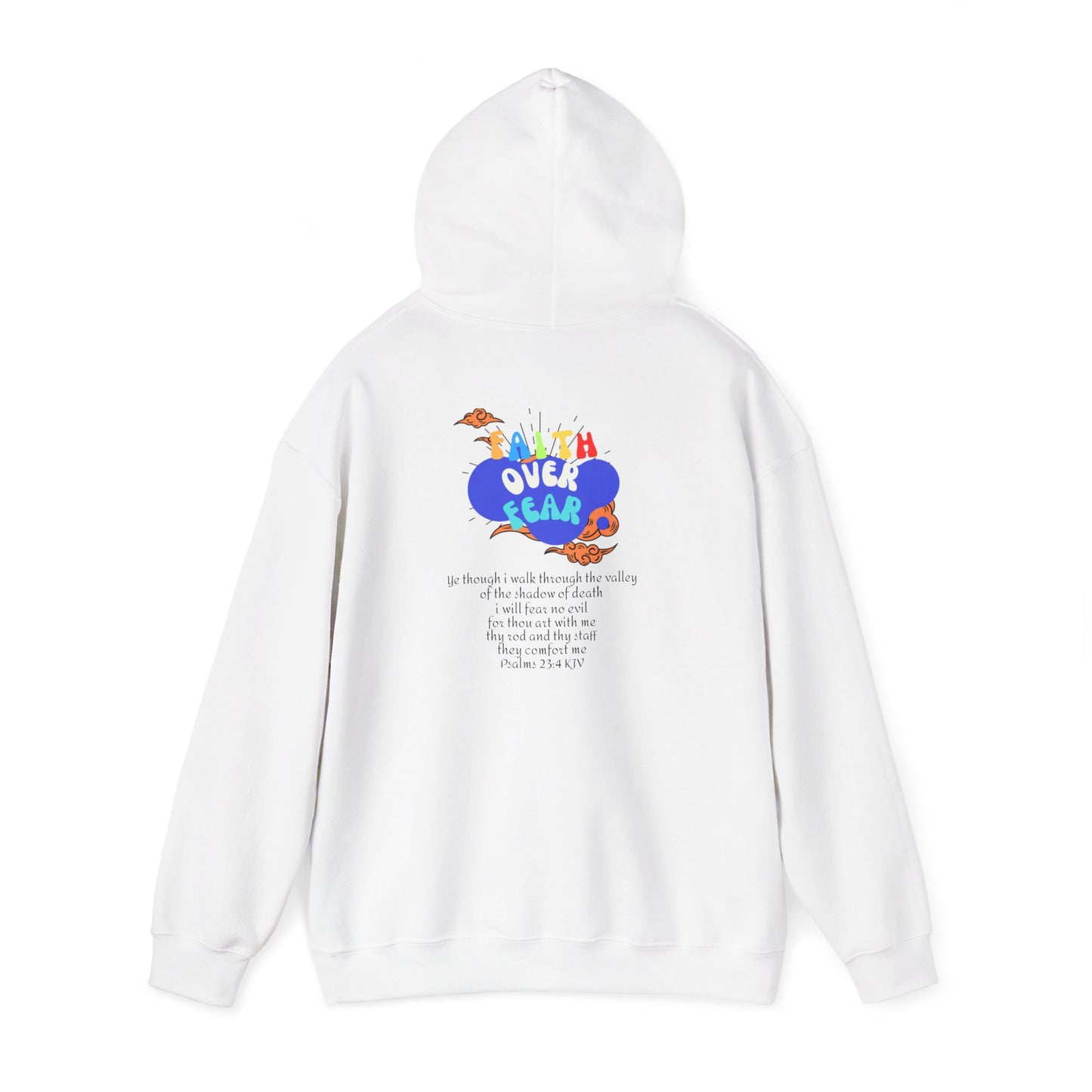 Faith Over Fear Hoodie – Christian Graphic Sweatshirt| Inspirational Bible Verse Hoodie for Men & Women