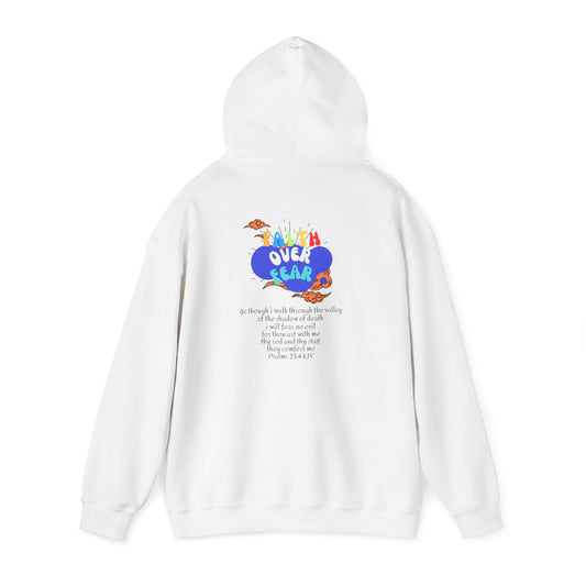 Faith Over Fear Hoodie – Christian Graphic Sweatshirt| Inspirational Bible Verse Hoodie for Men & Women