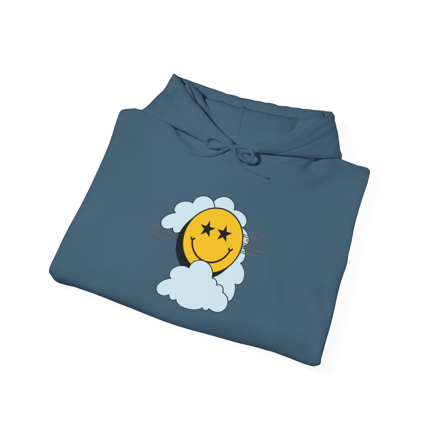 Smiley Face ‘No Limit’ Hoodie – Bold Back Print Unisex Sweatshirt