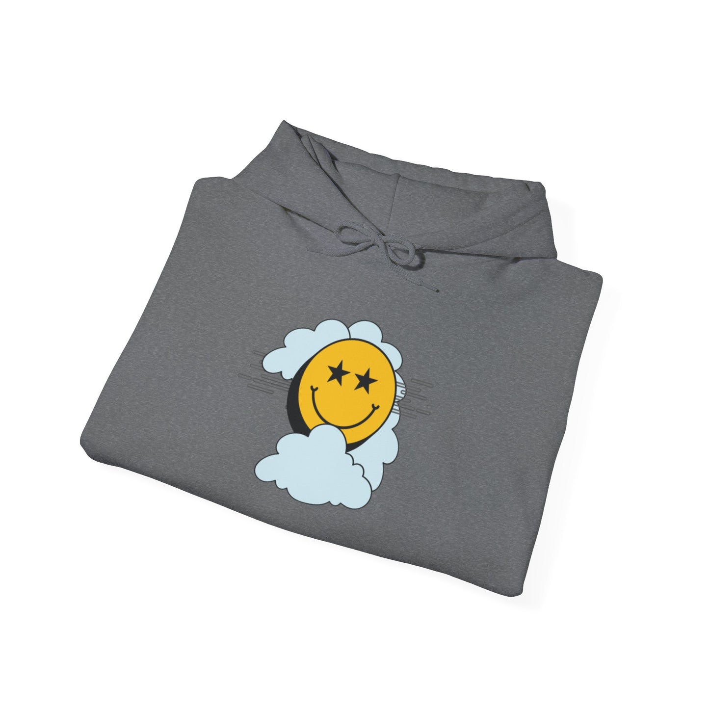Smiley Face ‘No Limit’ Hoodie – Bold Back Print Unisex Sweatshirt