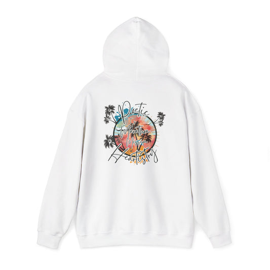 Poetic Heartistry “It’s A #Marathon #Mission (Unisex Heavy Blend™ Hooded Sweatshirt) - Cozy Inspirational Hoodie for Creative Souls