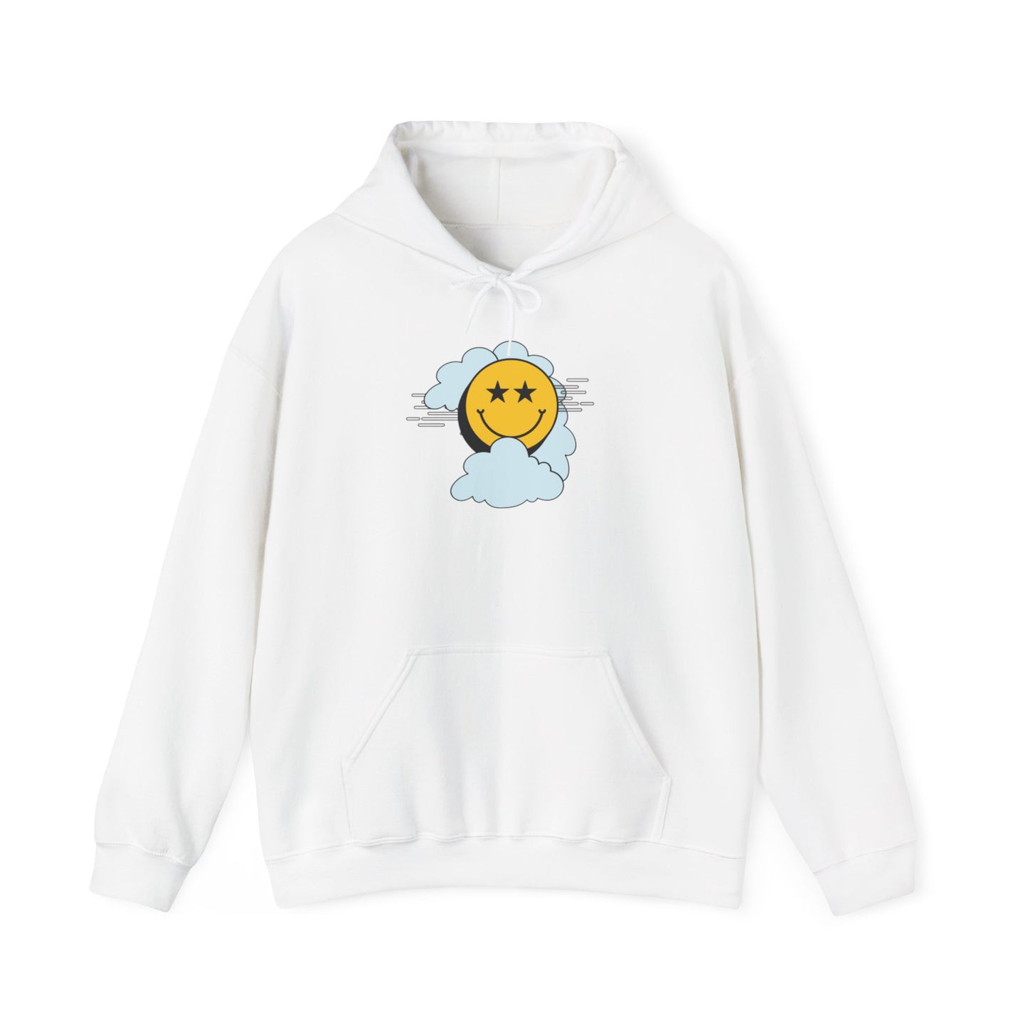Smiley Face ‘No Limit’ Hoodie – Bold Back Print Unisex Sweatshirt