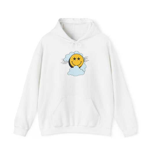 Smiley Face ‘No Limit’ Hoodie – Bold Back Print Unisex Sweatshirt