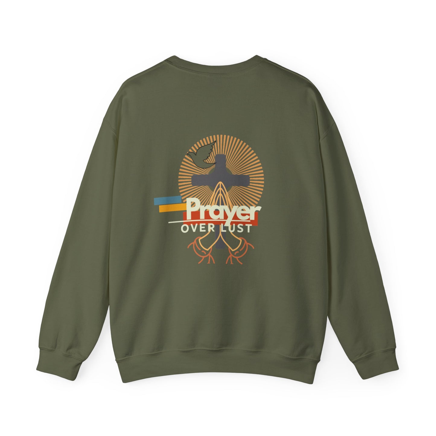 (#Prayer #Over #Lust)Unisex Heavy Blend Sweater - Artistic Motivation Sweatshirt